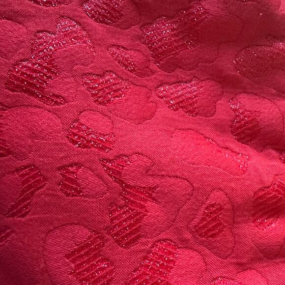 MAJE Jacquard Red Allover Tonal Leopard Pattern Skort Women’s Sz FR 36 / US 4 - Picture 5 of 14